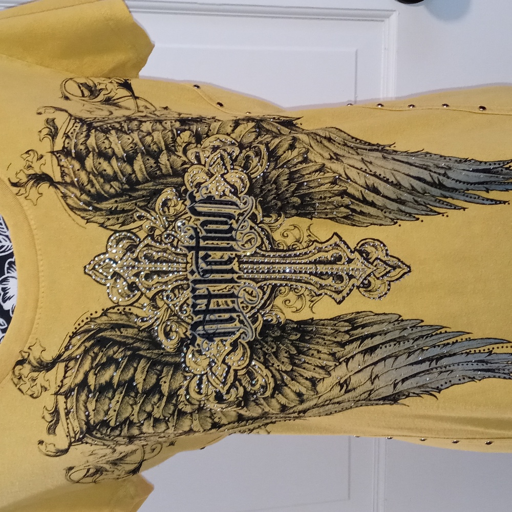 🆕️ 🖤HTF Affliction🖤 - Capri S/S U-Neck Tee - Picture 7 of 11